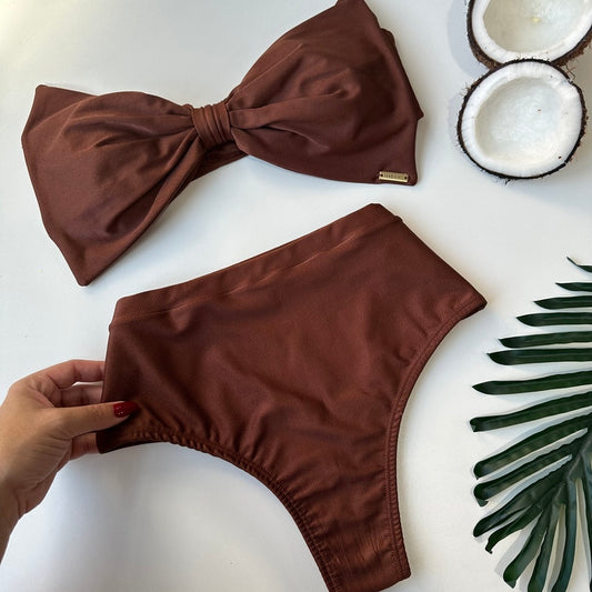 Cocoa High Waist Bikini Set