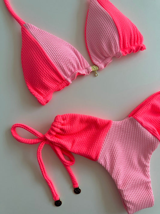 Pink Vibes Reversible Bikini Set