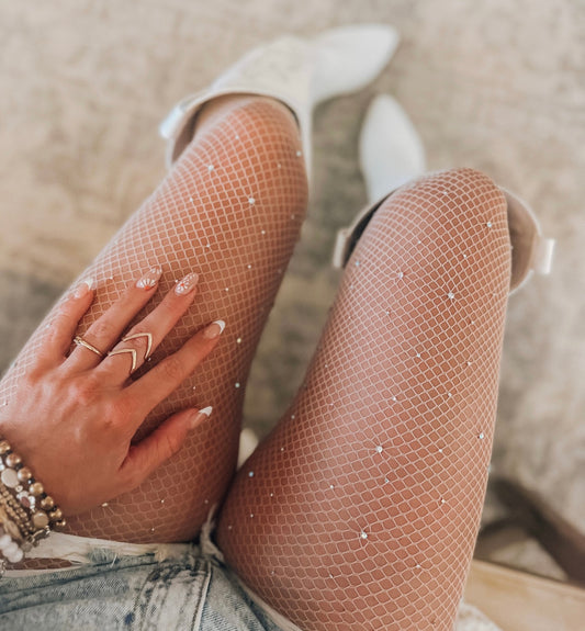 Pantyhose Nude with Rhinestones