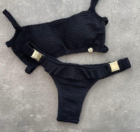 All Black Bikini Set